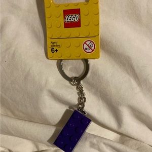 Purple Lego Keychain